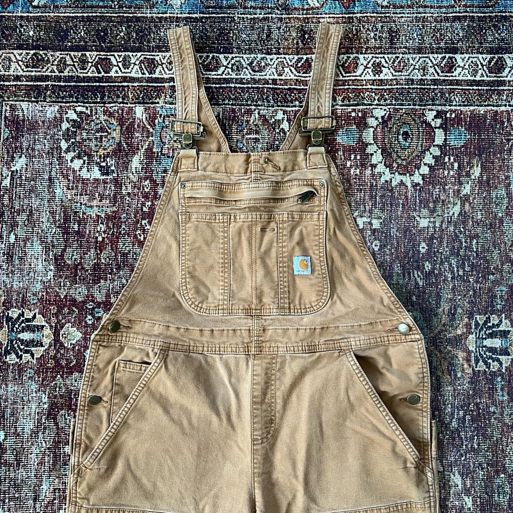 Carhartt Khaki Denim Overalls